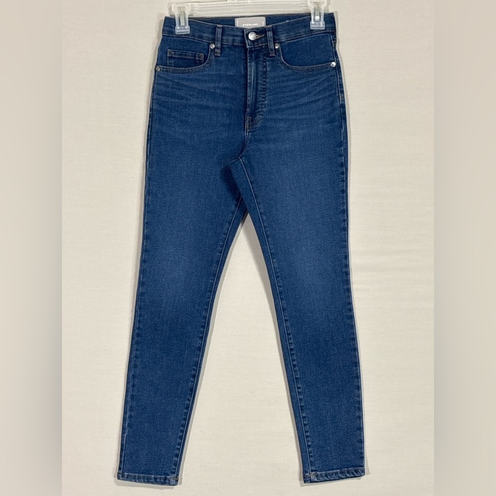 Everlane Women’s Skinny Jeans Dark Wash Mid Rise Stretch Denim